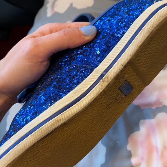 Kate Spade Blue Sparkly Sneakers - Picture 5 of 7